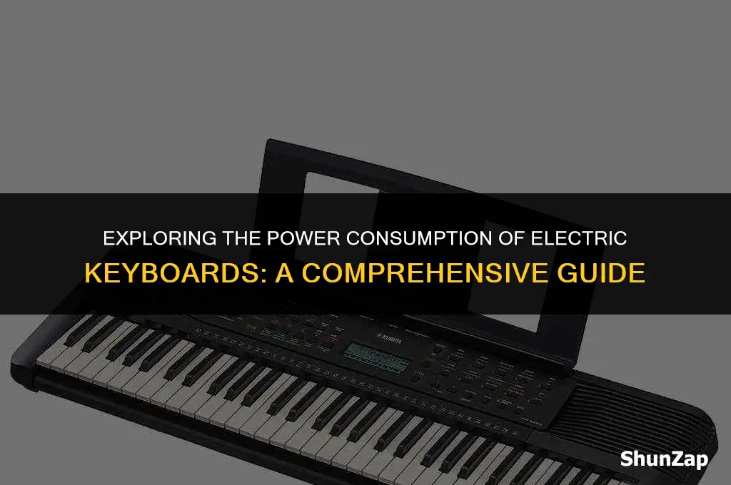 how many watts does a electric keyboard use