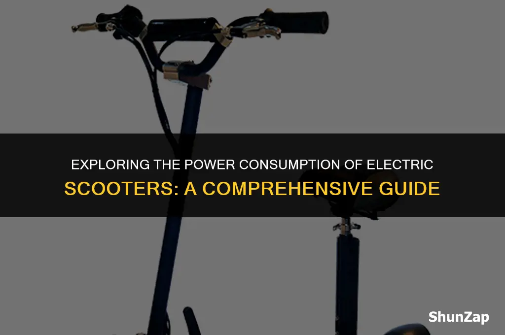 how many watts does a electric scooter use