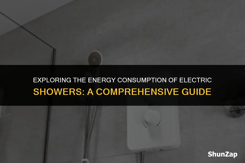 how many watts does a electric shower use