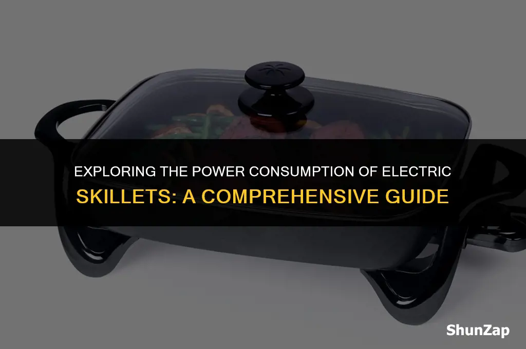 how many watts does a electric skillet use