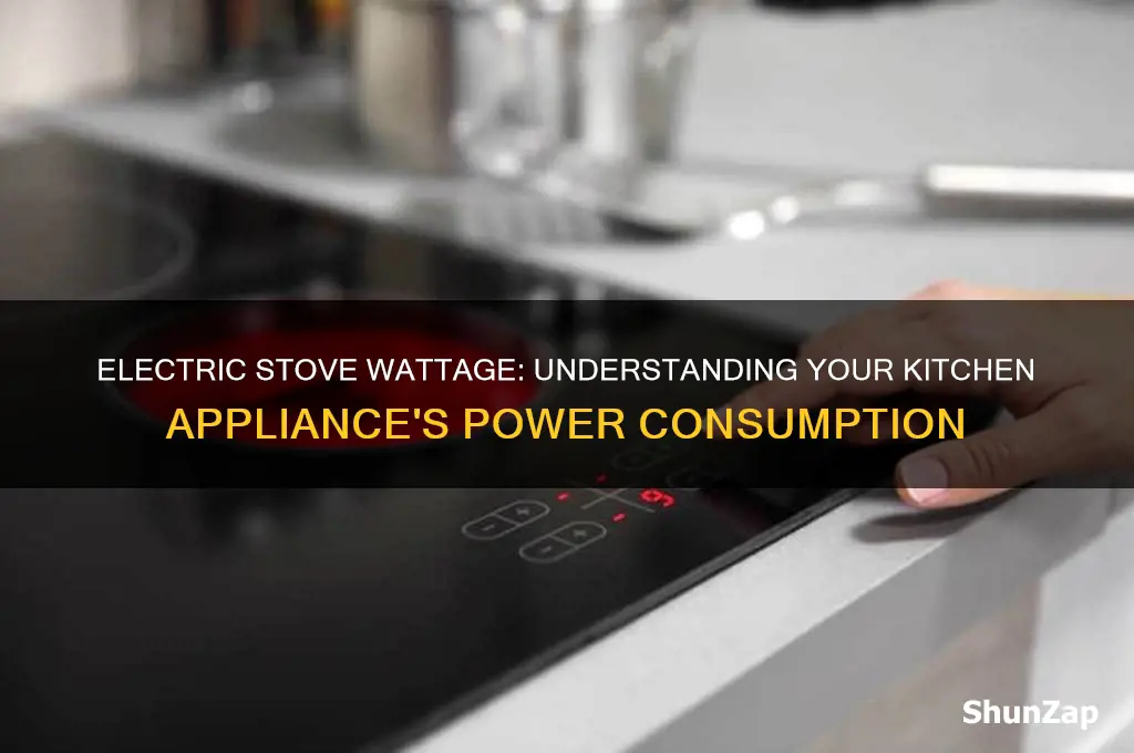 how many watts does a electric stove use