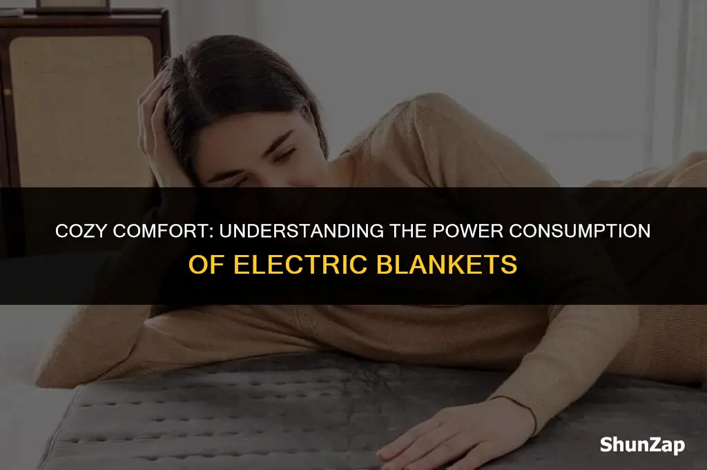how many watts does a single electric blanket use