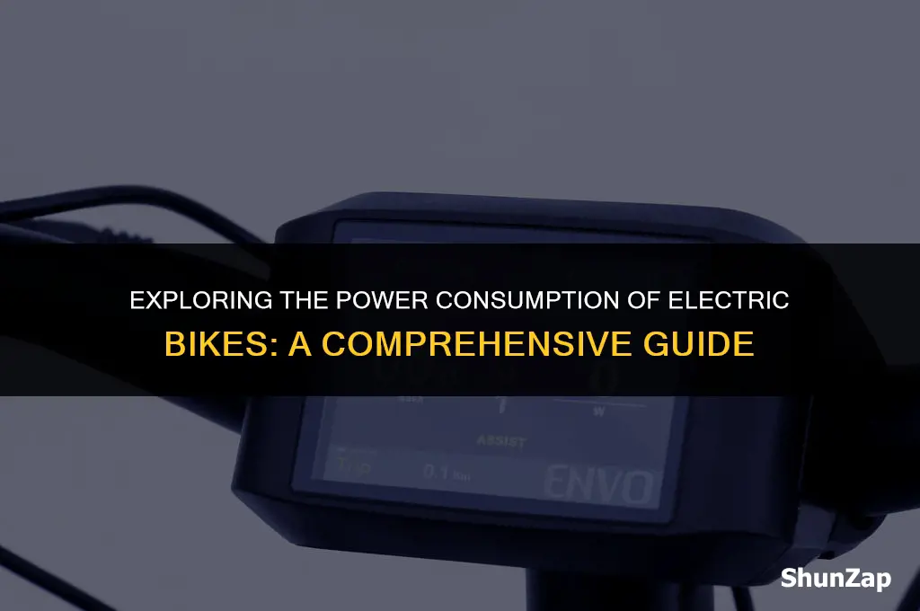 how many watts does an electric bike use