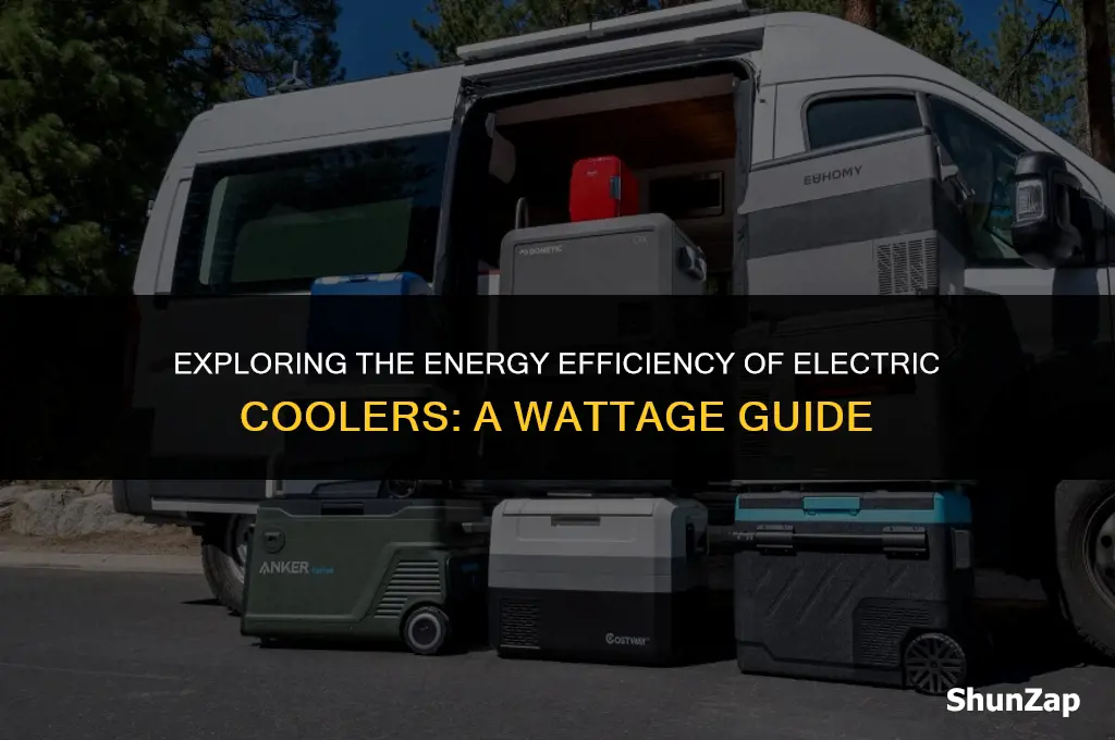 how many watts does an electric cooler use