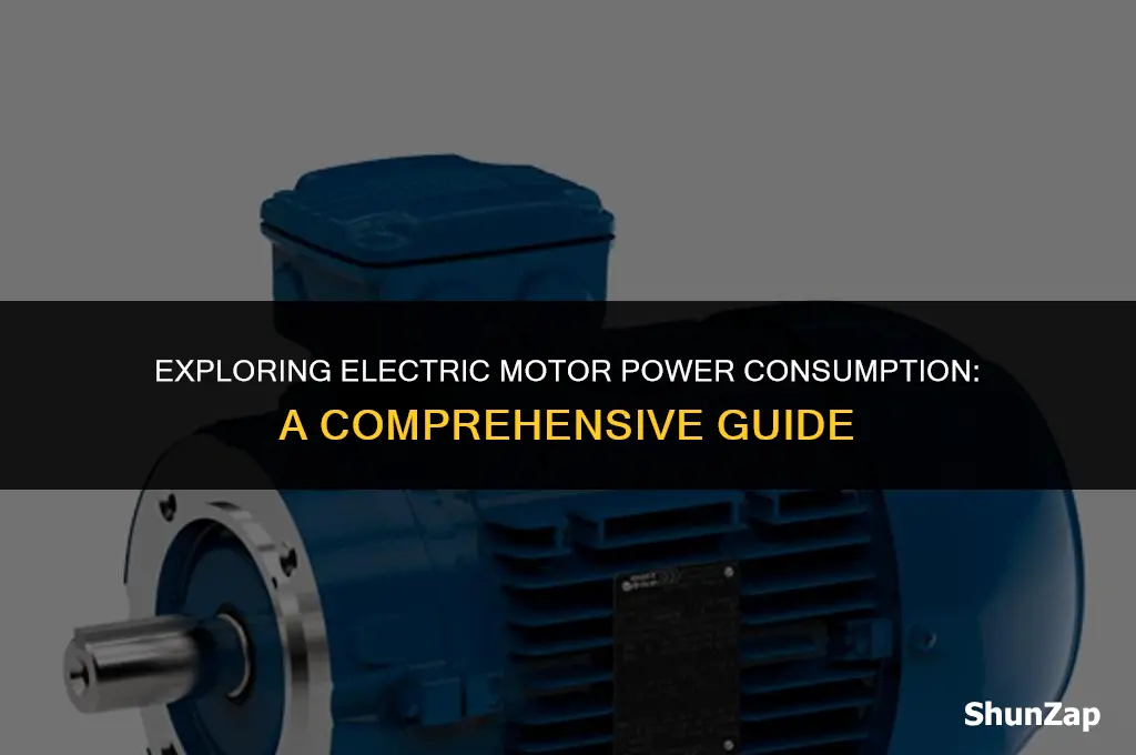 how many watts does an electric motor use