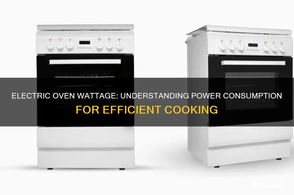 how many watts does an electric oven use