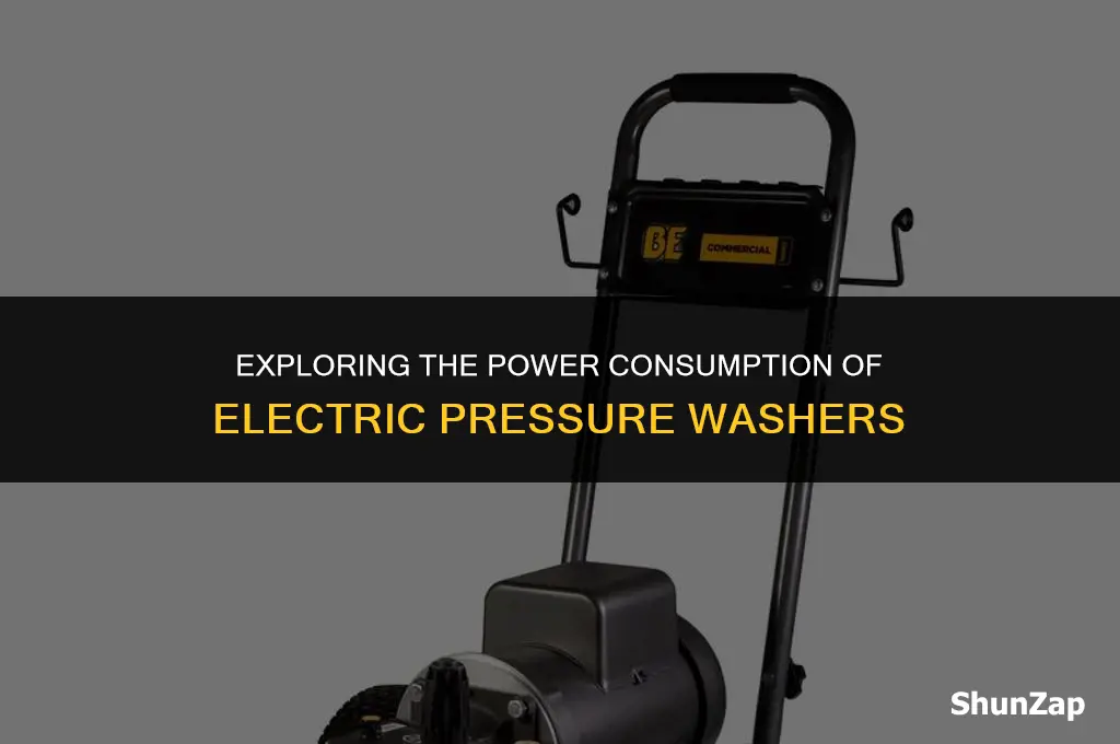 how many watts does an electric pressure washer use