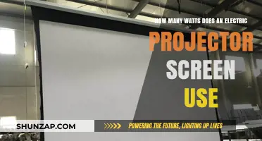 Unveiling the Power Consumption of Electric Projector Screens