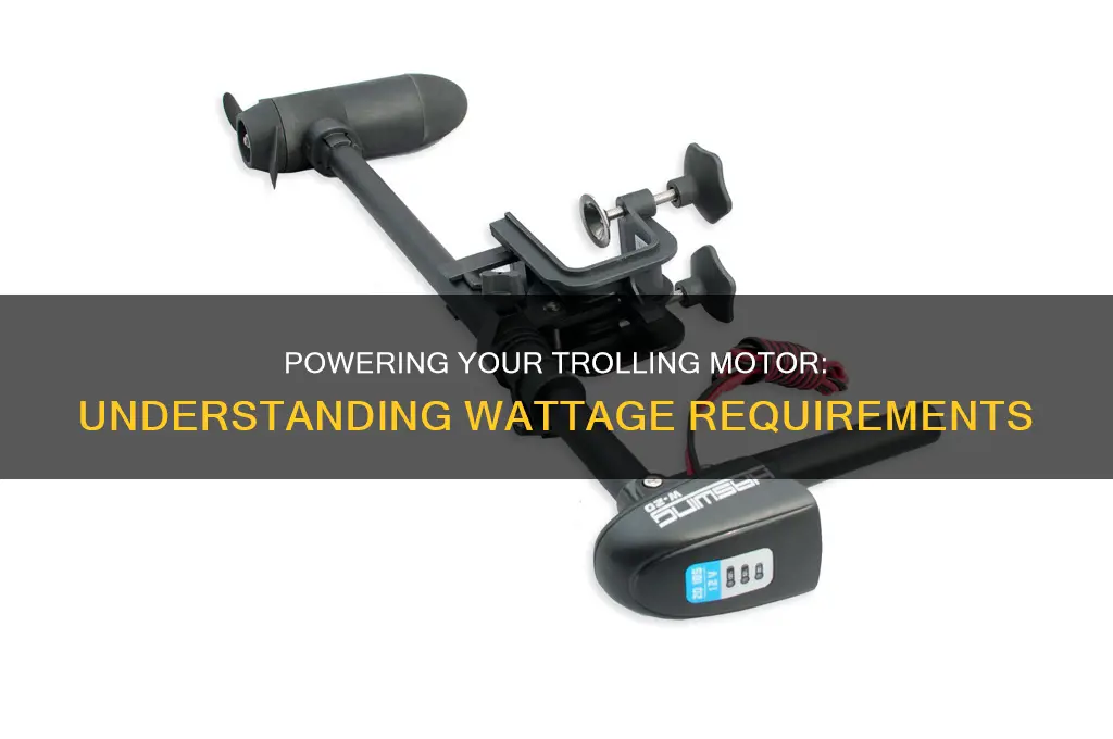 how many watts does an electric trolling
