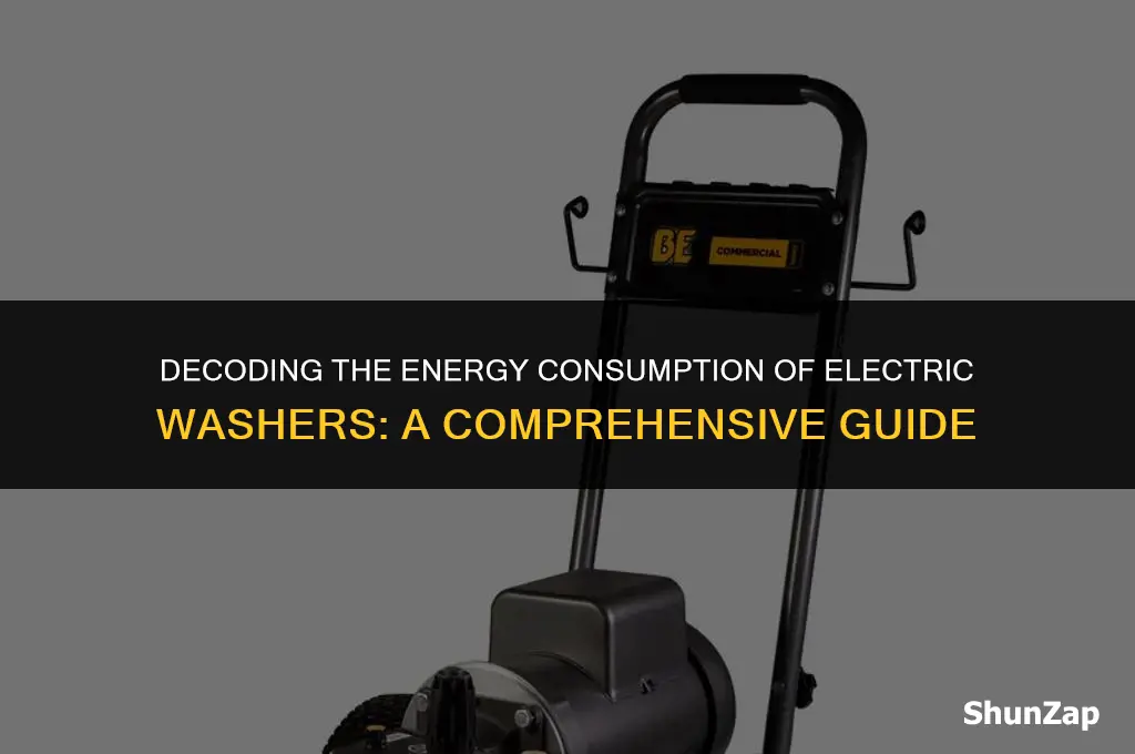 how many watts does an electric washer use