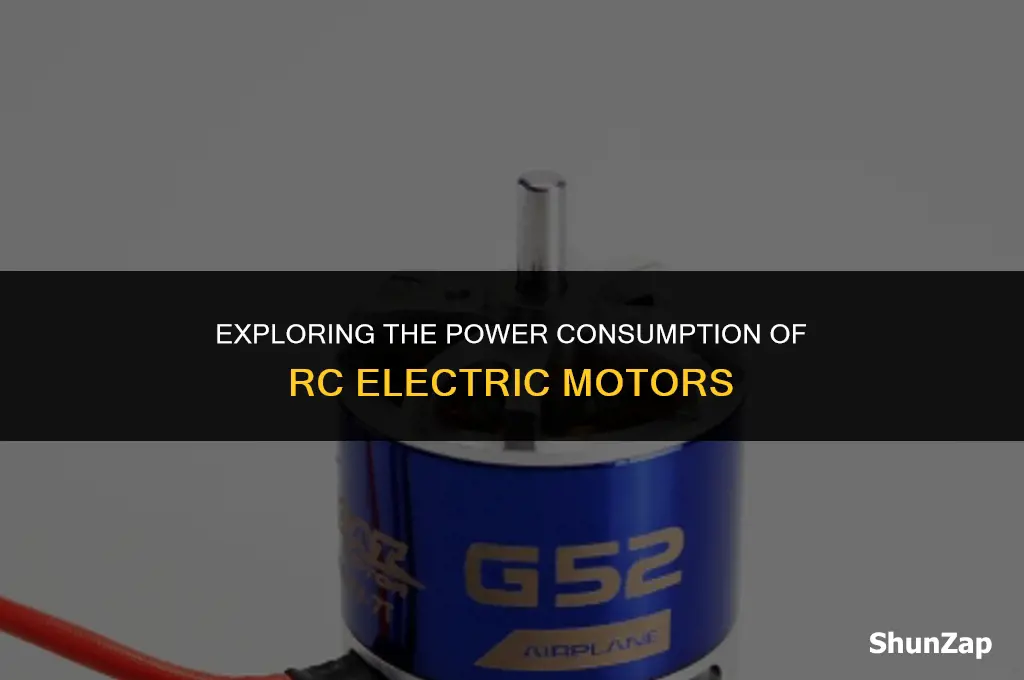 how many watts does an rc electric motor use