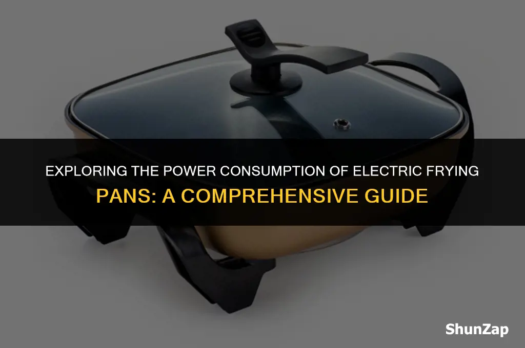 how many watts does electric frying pan use