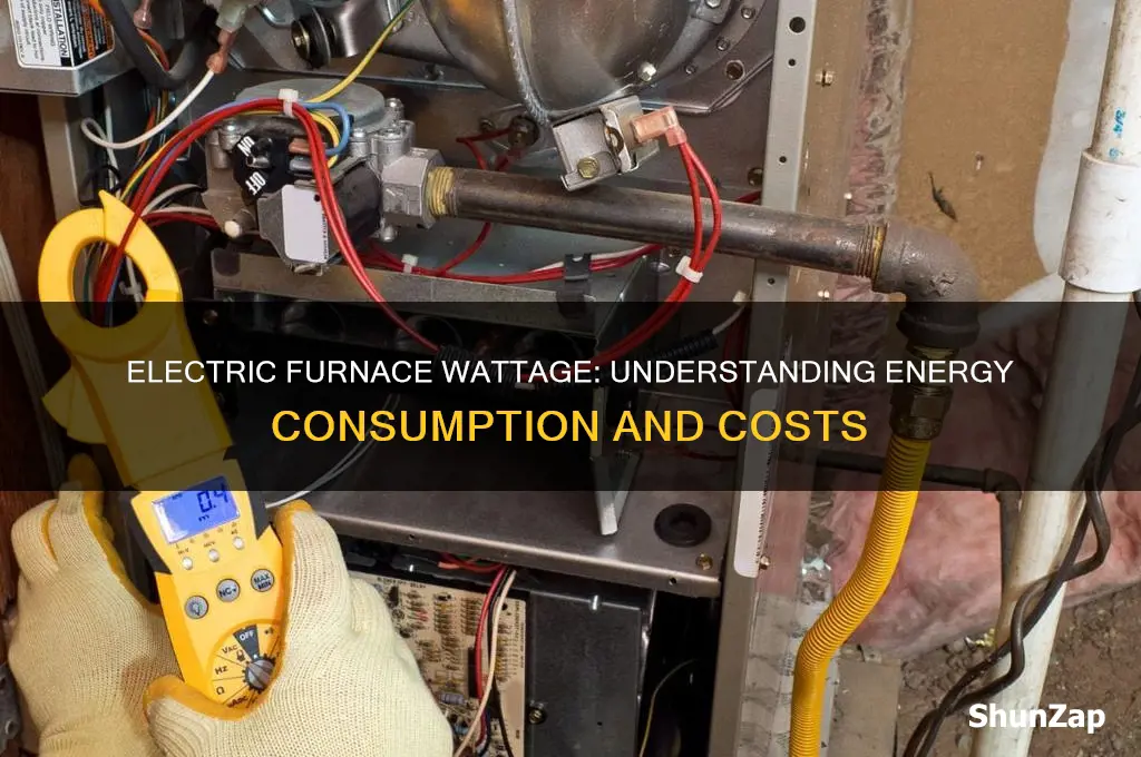 how many watts does electric furnace use