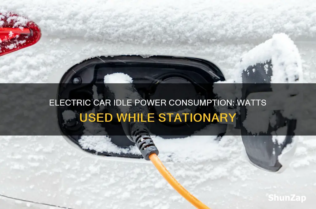 how many watts does idling in an electric car use