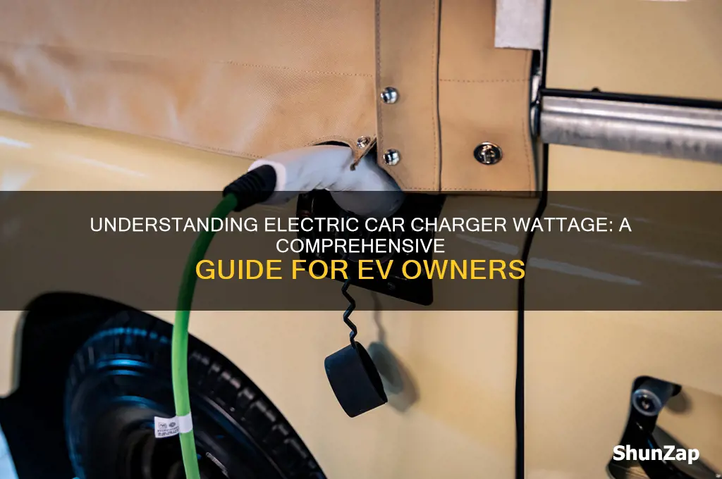 how many watts electric car charger