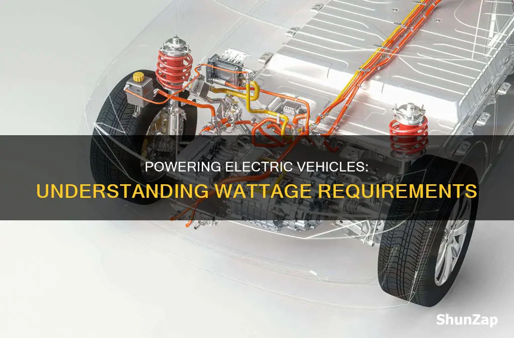 how many watts for electric vehicle