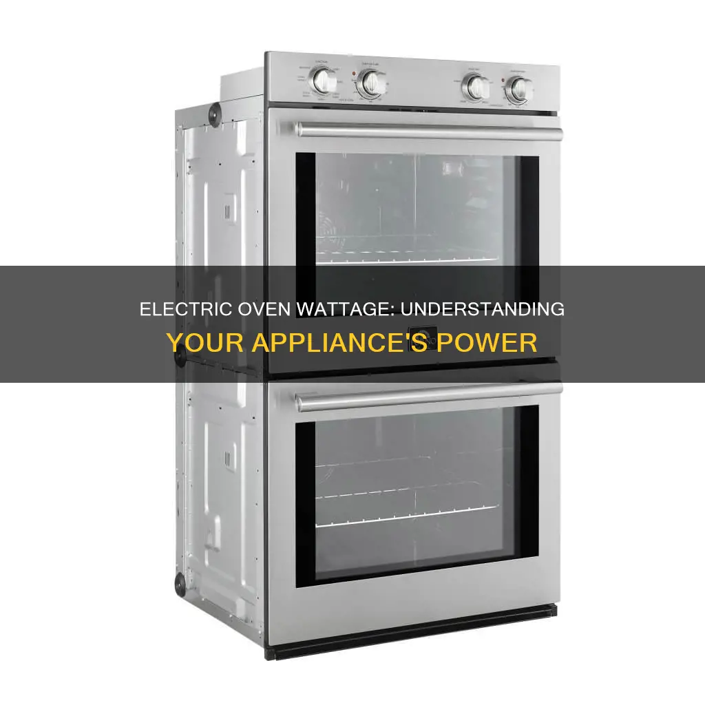 how many watts is my electric oven