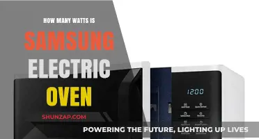 Samsung Electric Oven Wattage: How Much Power?