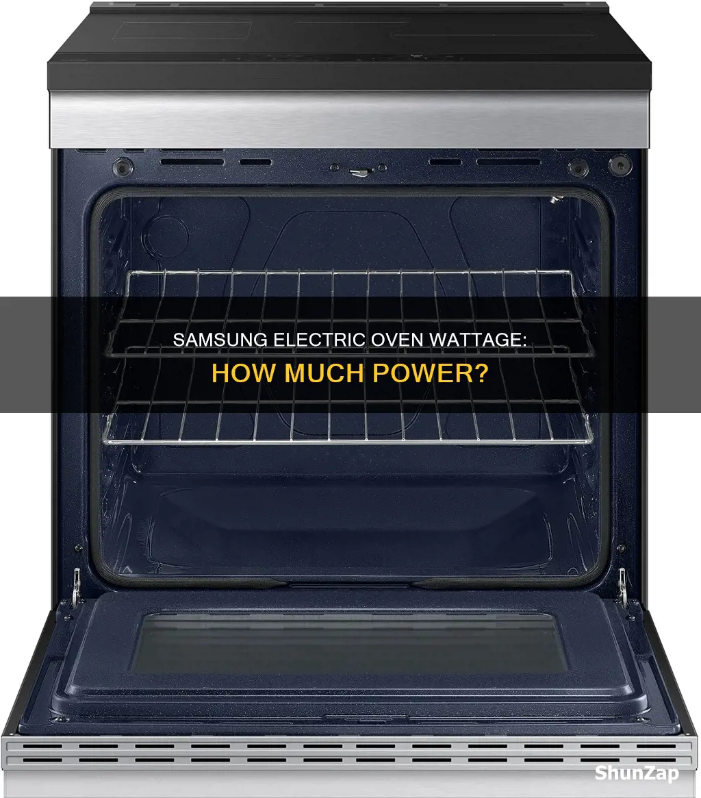 how many watts is samsung electric oven