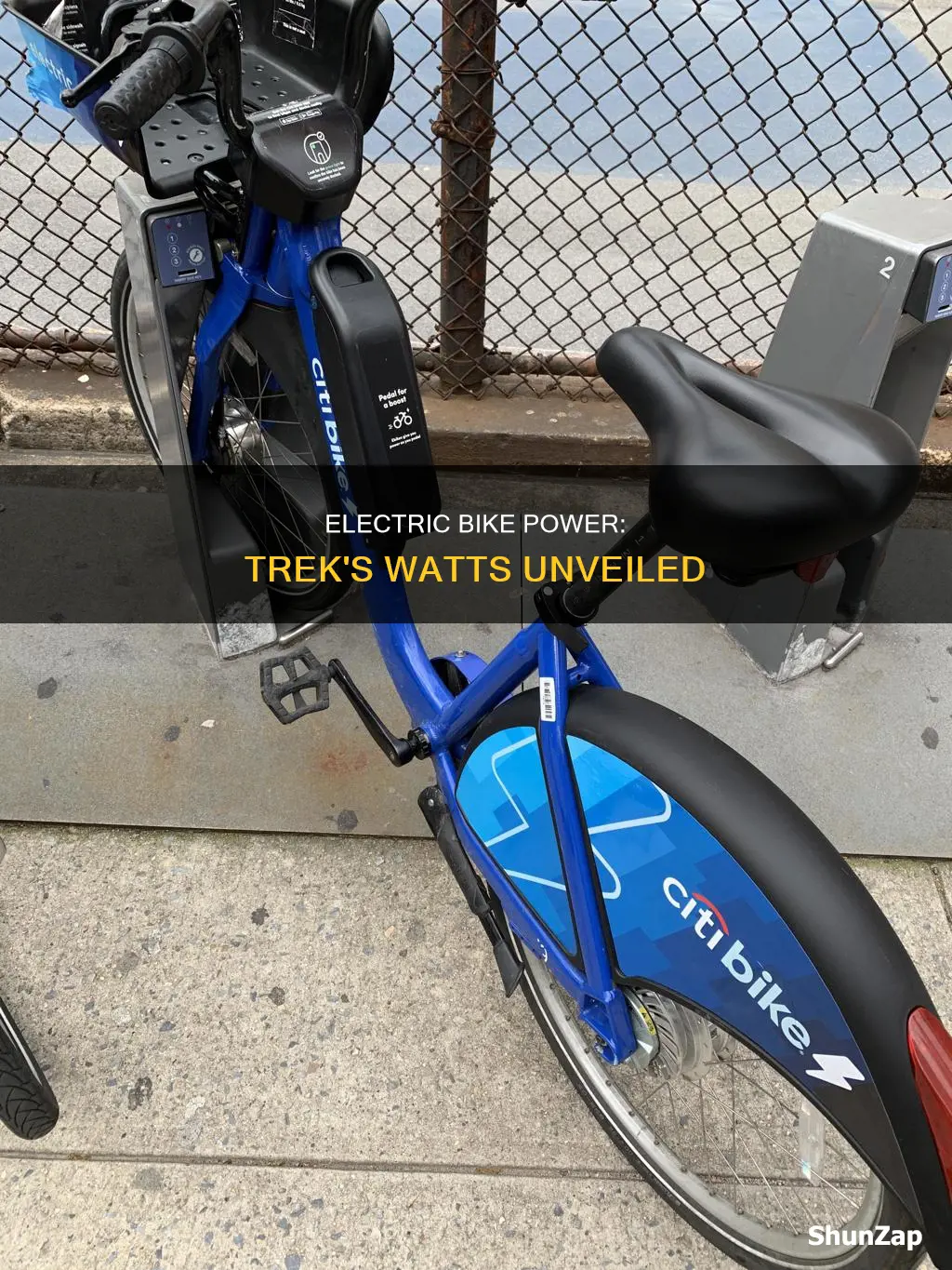 how many watts is the trek electric bike