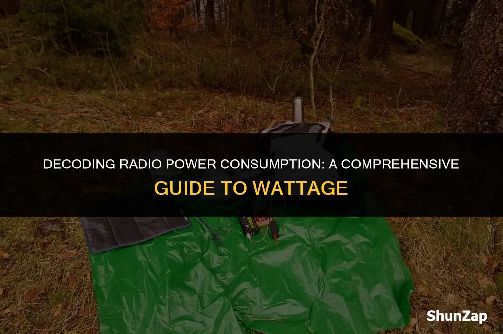 how many watts of electricity does a radio use