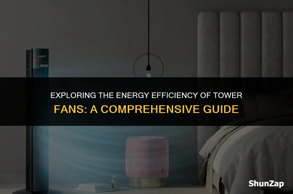 how many watts of electricity does a tower fan use