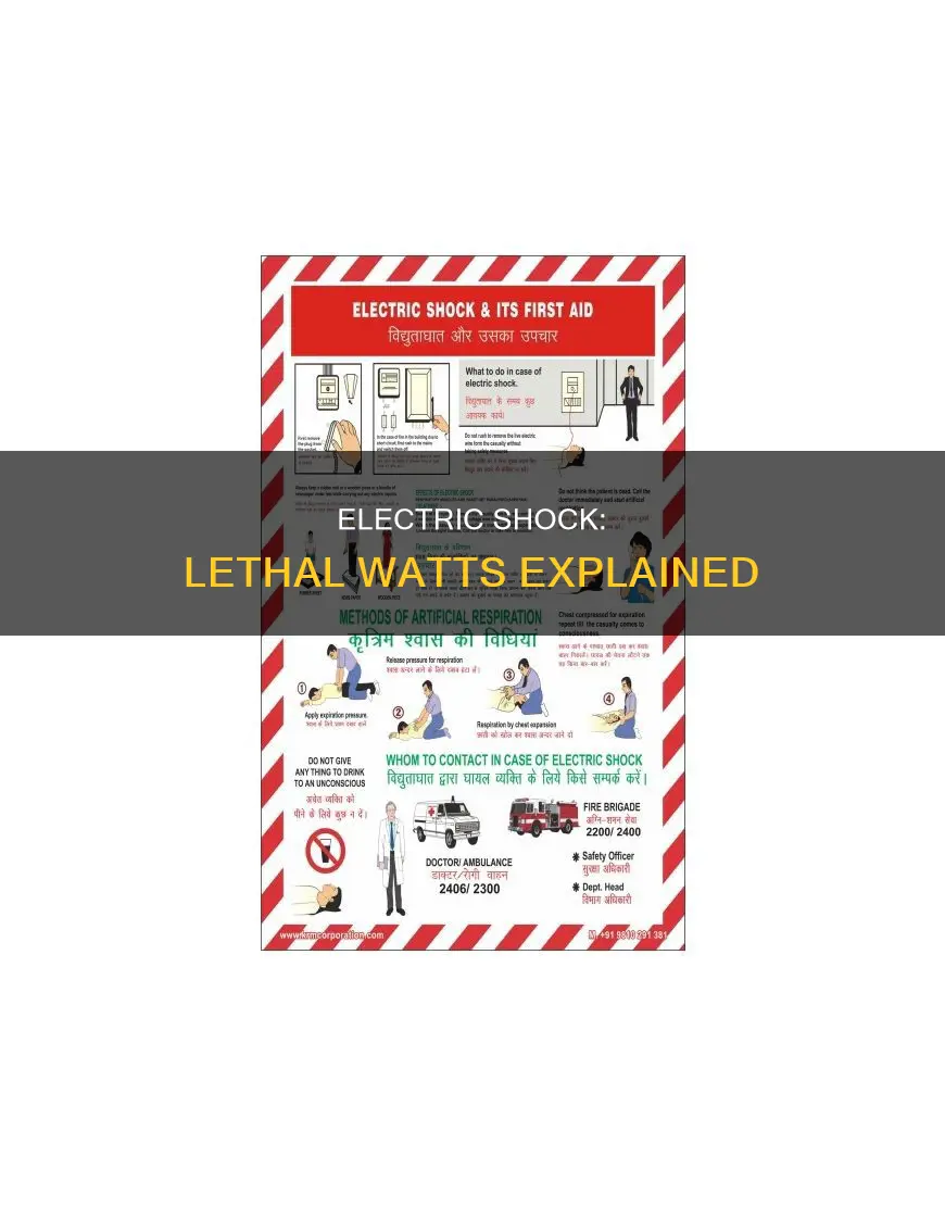 how many watts of electricity is lethal