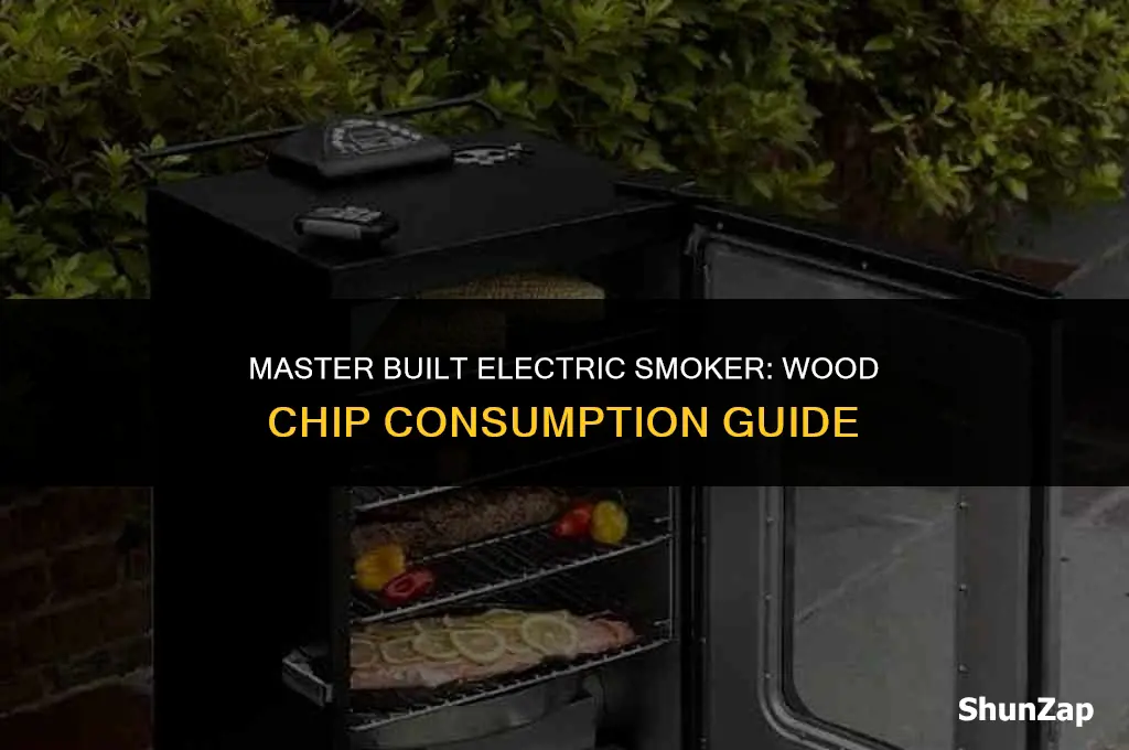 how many wood chips does master built electric smoker use