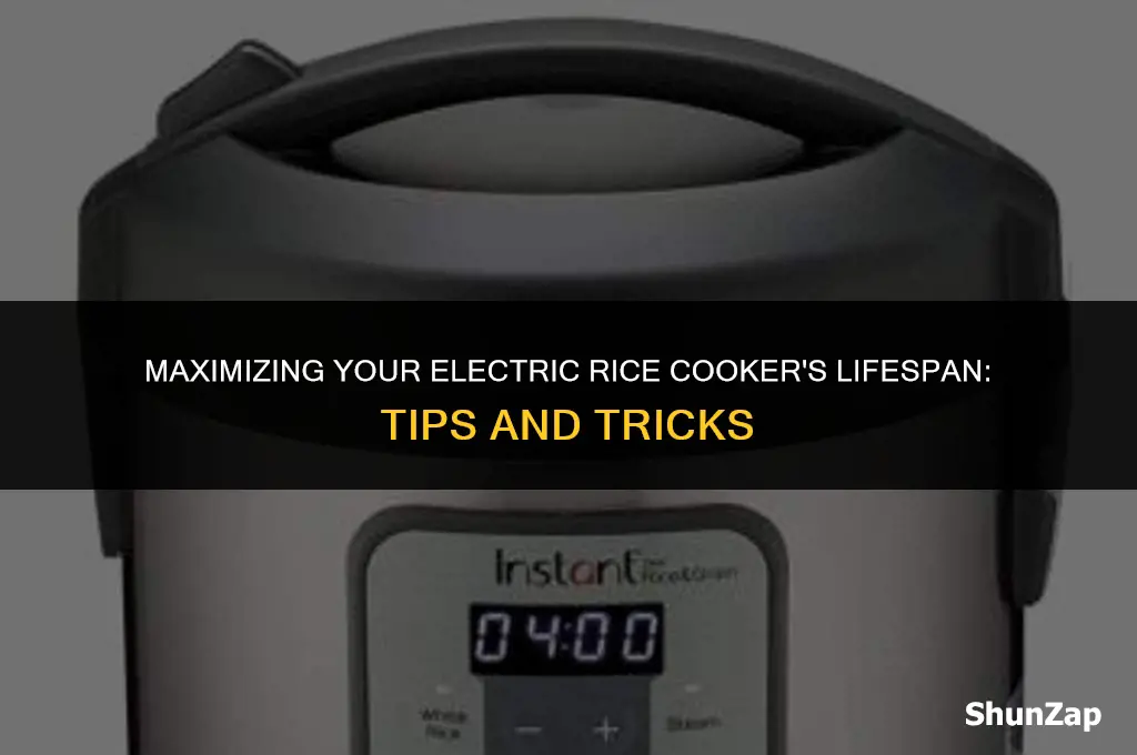 how many years can we use an electric rice cooker