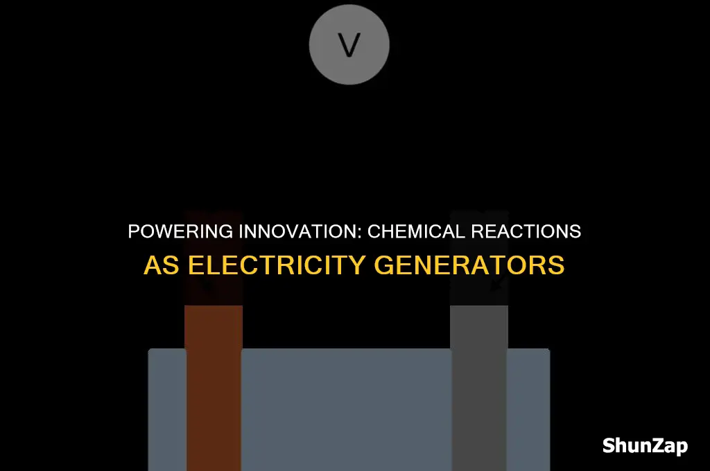 how may chemical reactions be used to generate electricity