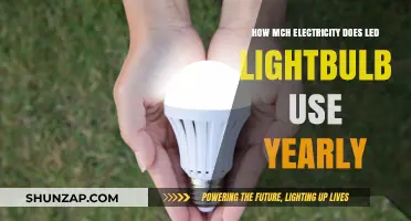 Illuminating Efficiency: LED Light Bulb's Yearly Electricity Usage Unveiled