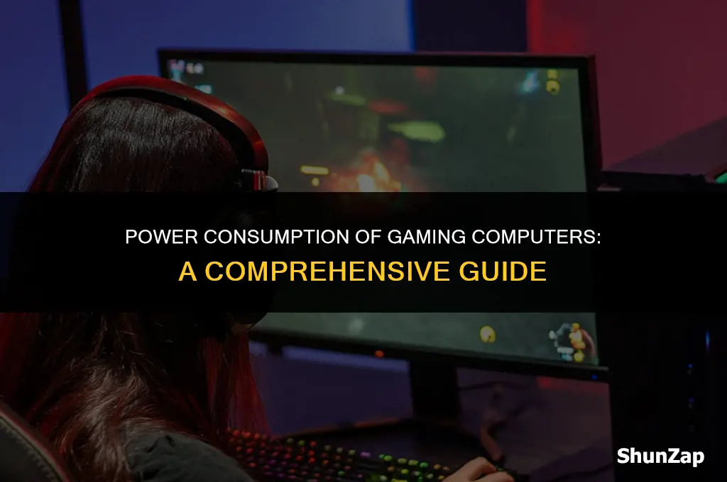 how mcuh electricity does a gaming computer use