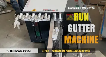 Gutter Machine Electricity Consumption: How Much Power?