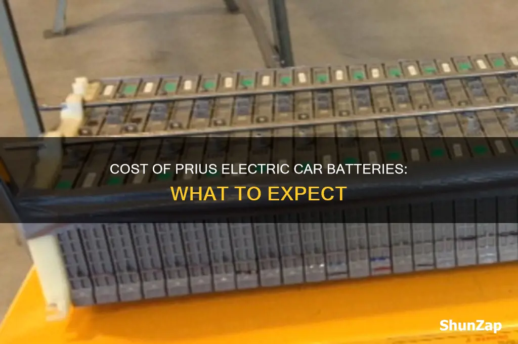 how much are batteries for a prius electric car