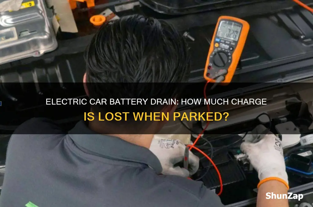 how much charge do electric cars lose when parked
