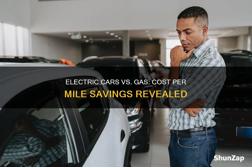 how much cheaper per mile is electric car