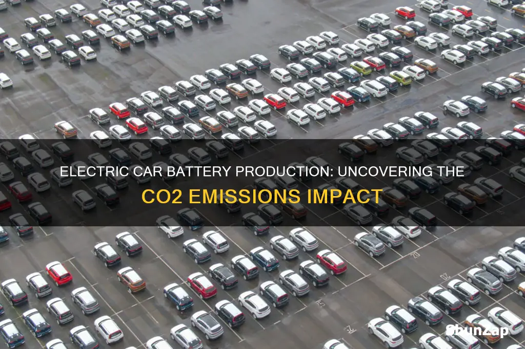 how much co2 is produced making an electric car battery