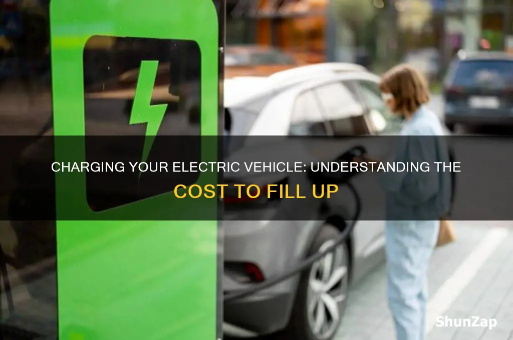 how much cost to fill electric car