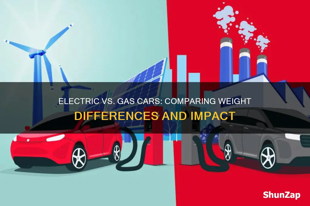 how much do electric cars weigh compared to gas