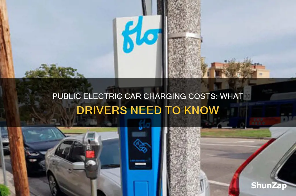how much do public electric car chargers cost