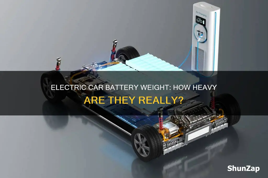 how much do the batteries weigh in an electric car