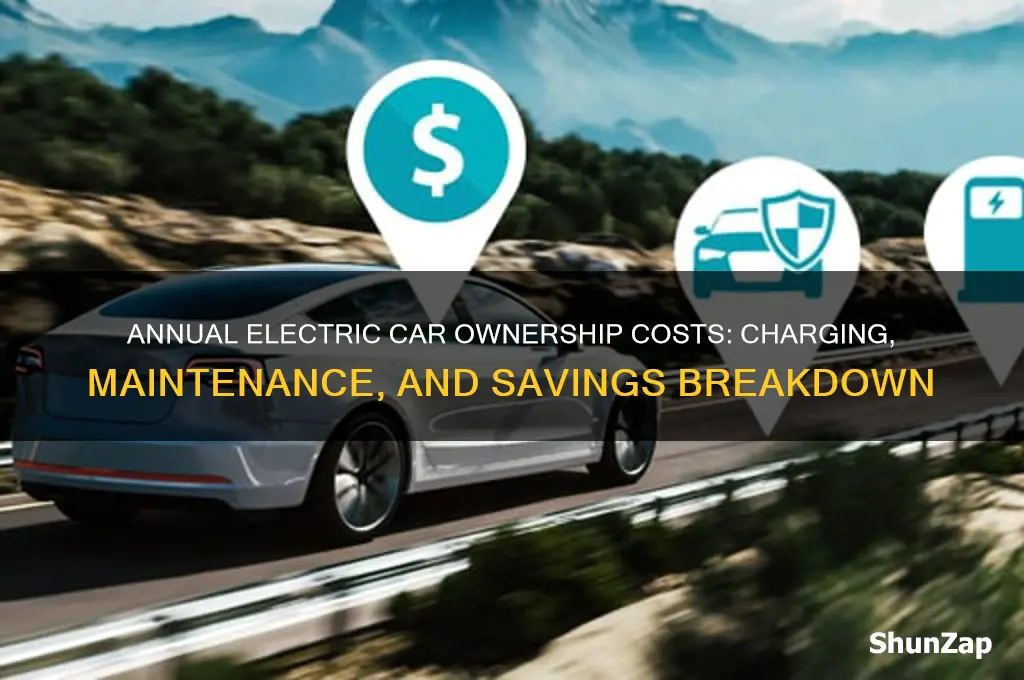 how much do you pay a year for electric car