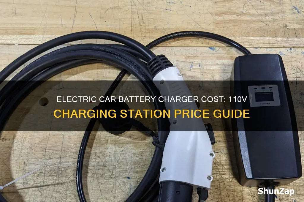 how much does a 110v electric car battery charger cost