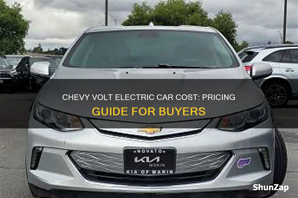 how much does a chevy volt electric car cost
