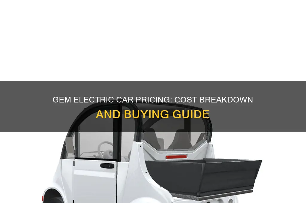 how much does a gem electric car cost