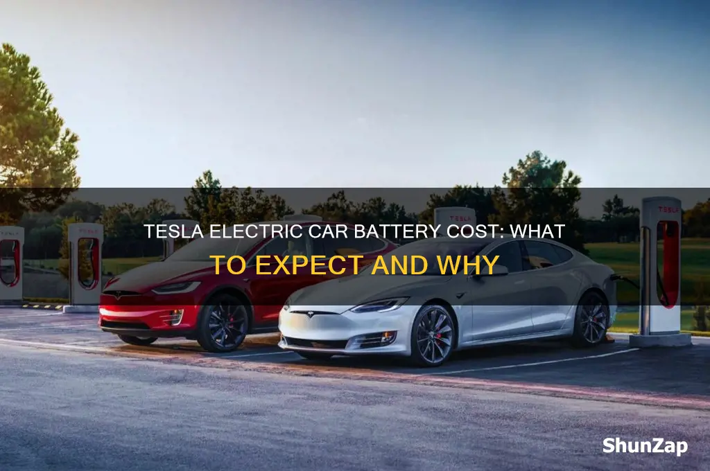 how much does a tesla electric car battery cost