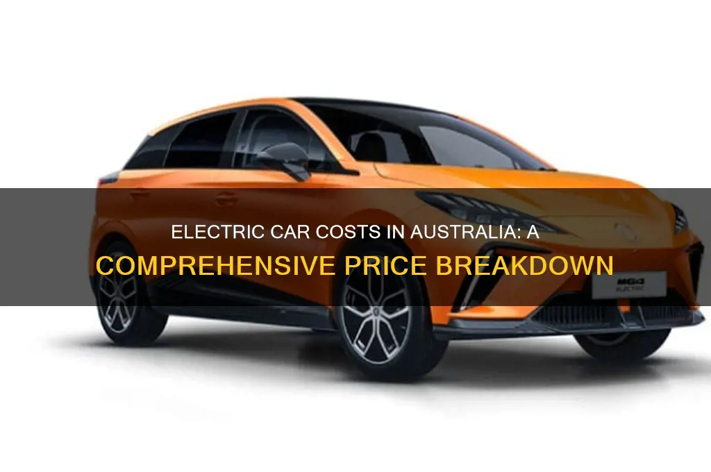 how much does an electric car cost in australia