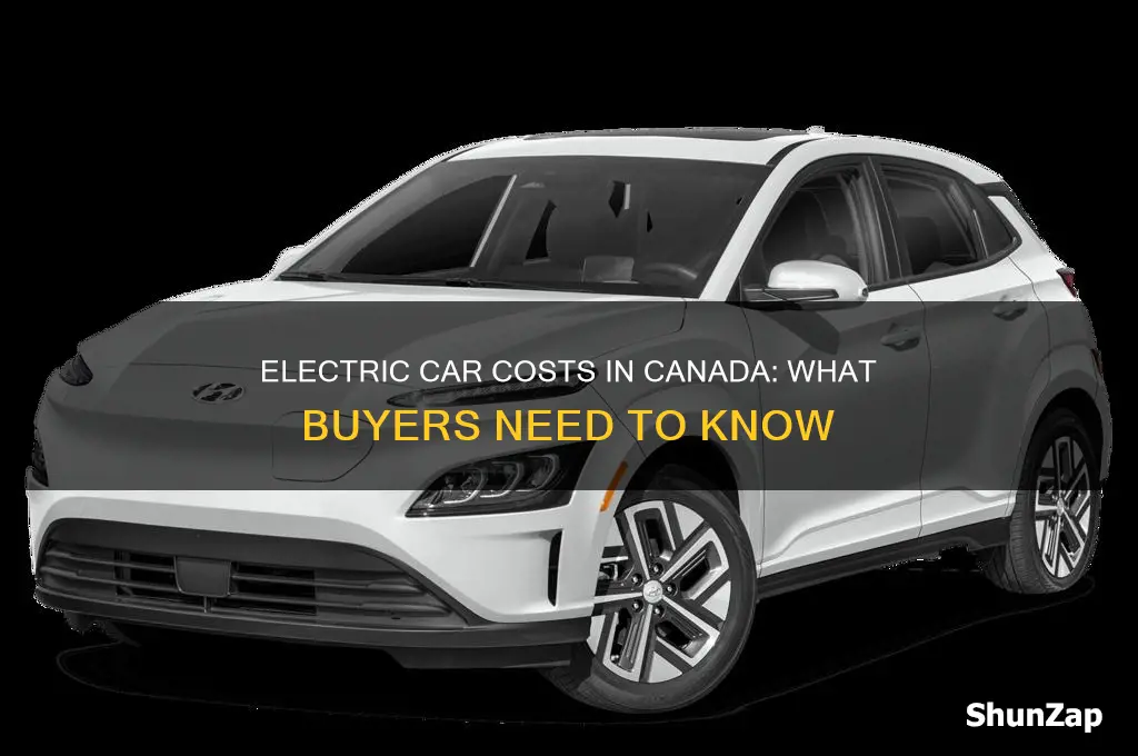 how much does an electric car cost in canada