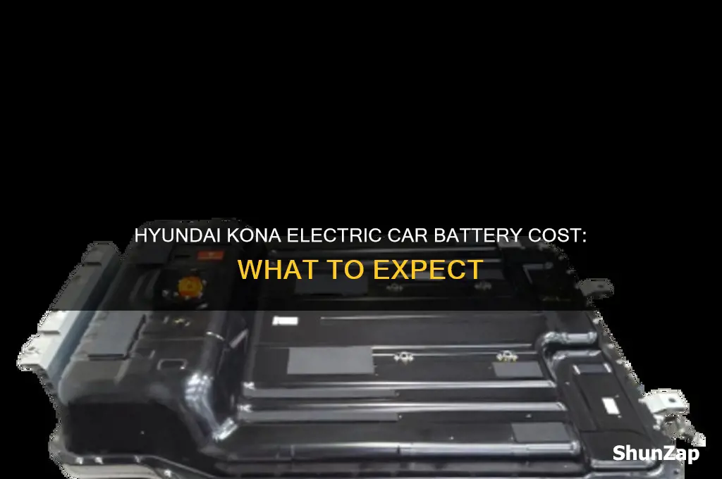 how much does battery cost for hyundai kona electric car