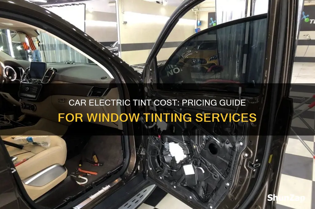 how much does car electric tint cost